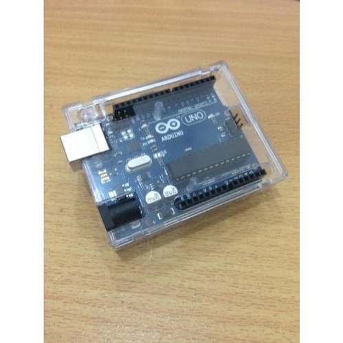 [TG-6] - ABS Case Shell Enclosure Arduino Uno R3 Transparan Glossy Box