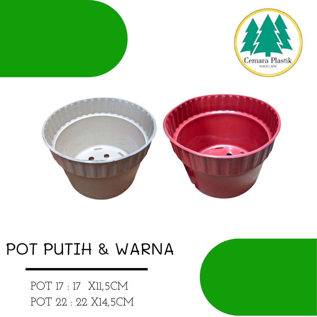 POT WARNA DAN PUTIH