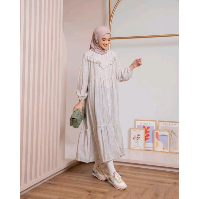 Hayya Plaid Grey Pink [ Haidee Orlin]