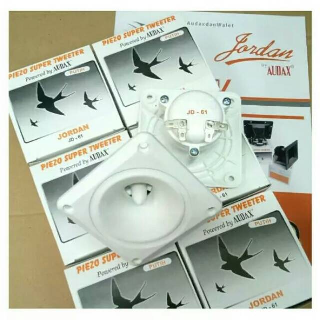 Tweeter Walet Audax Jordan jd 61 Warna Putih Kartonan Speaker Walet Jordan JD 61