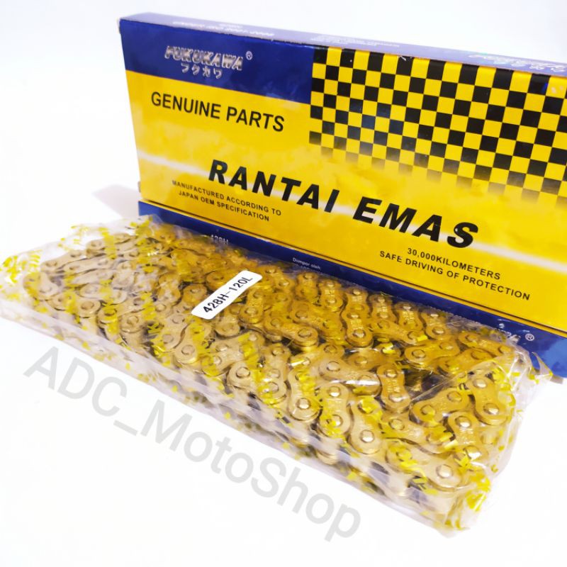 RANTAI GOLD EMAS 428H 106L 112L 120L FUKUKAWA-428H X 120L GOLD