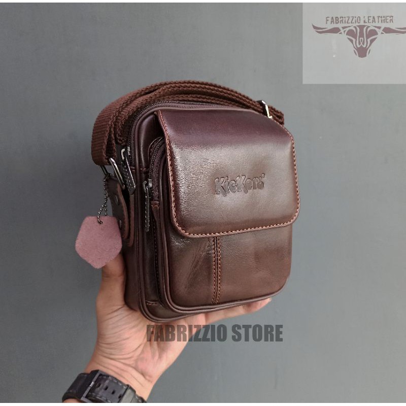 tas mini pria kulit asli