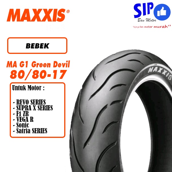 Ban motor bebek Maxxis Green Devil MA G1 80 80 17 tubeless