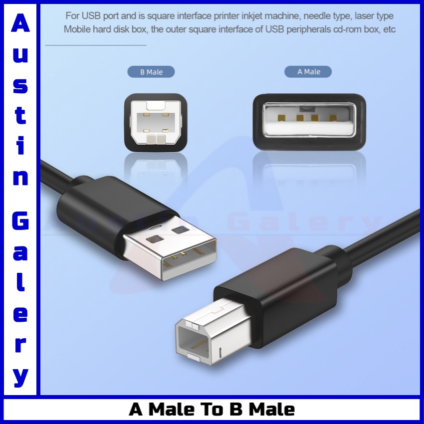 USB Kabel Printer Universal Printer Scanner Fax All In One / USB Cable Printer Universal All Merk