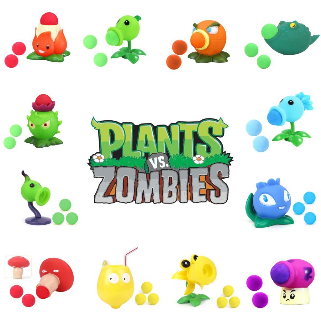 Mainan Menembak Penembak Kacang Plants Vs Zombies Penembak Tanaman Interaktif Berkualitas Tinggi Untuk Anak-Anak