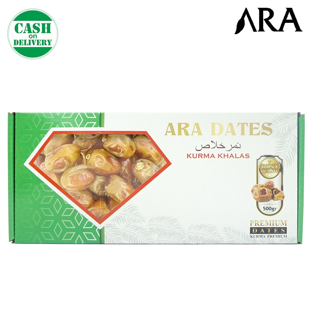 Kurma Khalas 1Kg ARA KEMTAN Premium Kurma Arab Manis Dan Lembut