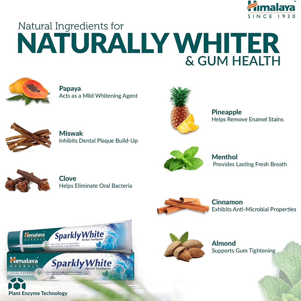 Himalaya Complete Care Toothpaste | Active Fresh Herbal | Sparkling White