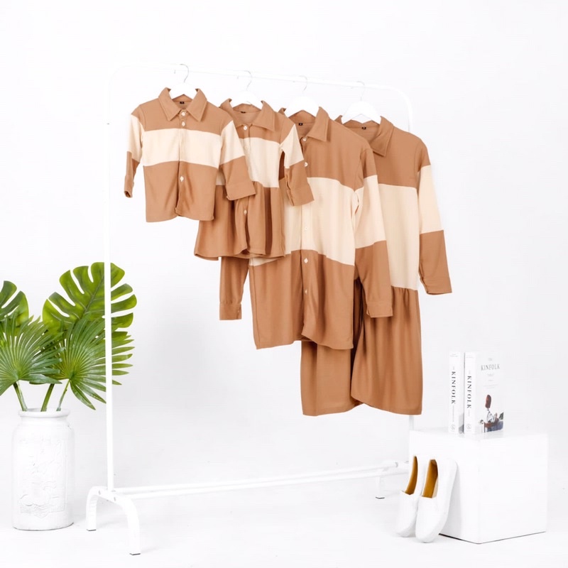 RACHIDKIDS / SERAGAM KELUARGA / FAMILY CASUAL SET / ADRIES FAMILY SET BROWN