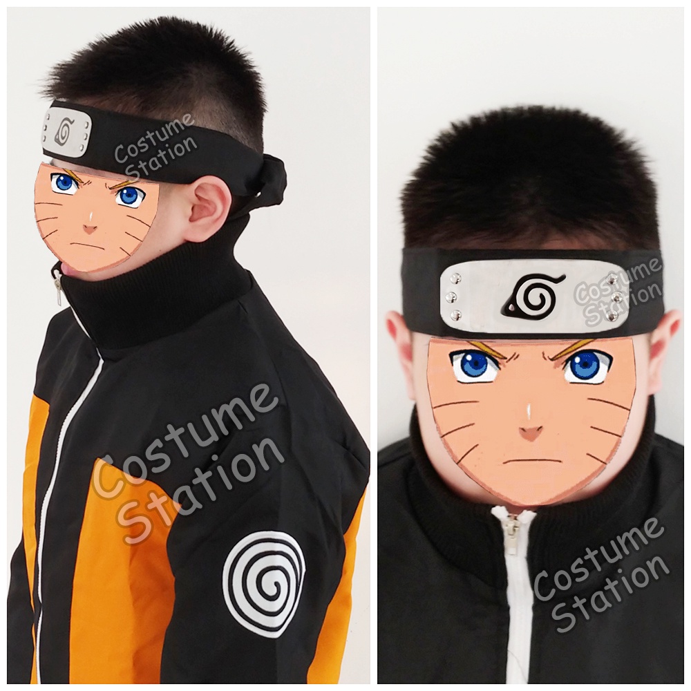 Kostum Naruto Black / Costume Ninja Konoha Anime anak