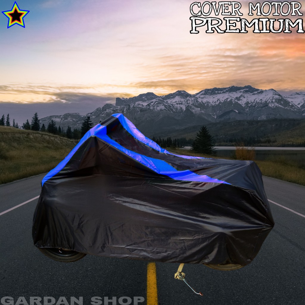 Sarung Mobil HONDA PCX Hitam BIRU Body Cover Honda PREMIUM