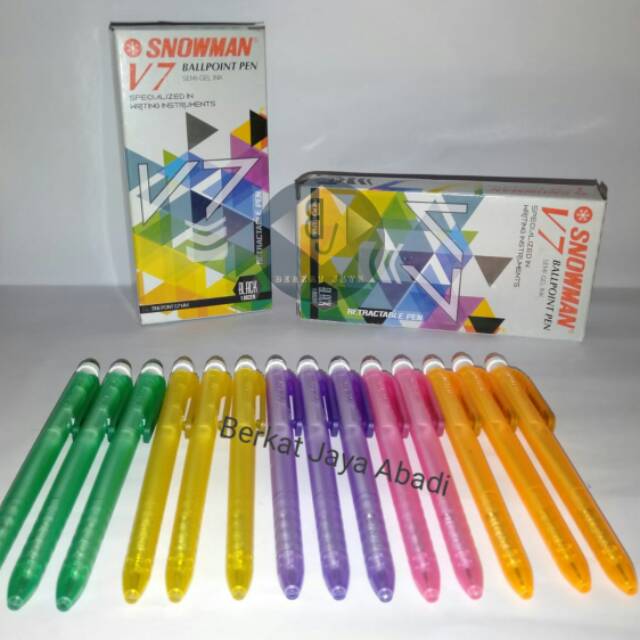 

PULPEN SNOWMAN V-7 HITAM