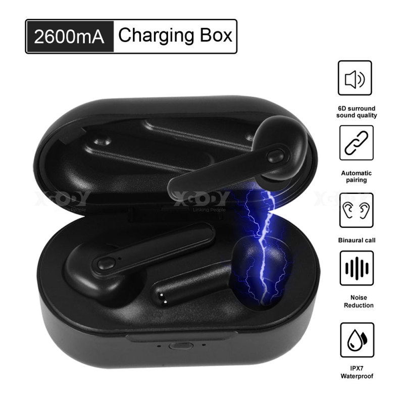 Noise-reducing Waterproof Headphones for Apple Airpods Android/iPhone