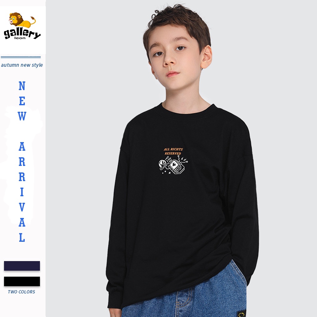 Kaos Lengan Panjang T-Shirt Anak Usia 2-7 tahun Gambar Astronot comic