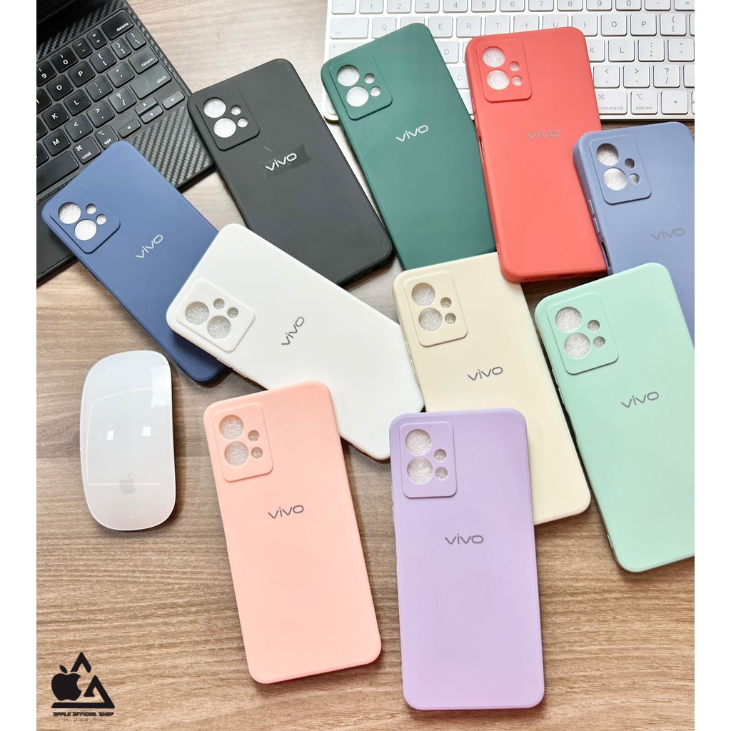 SOFTCASE WARNA LOGO VIVO Y12 Y12S Y15 Y17 Y20 Y20i Y20S Y21 Y21S Y21A Y33S Y33T Y15S Y01 Y75 5G T1 5G SOFT CASE POLOS With Logo Silicone Silikon Hardcase Cover Camera Protection