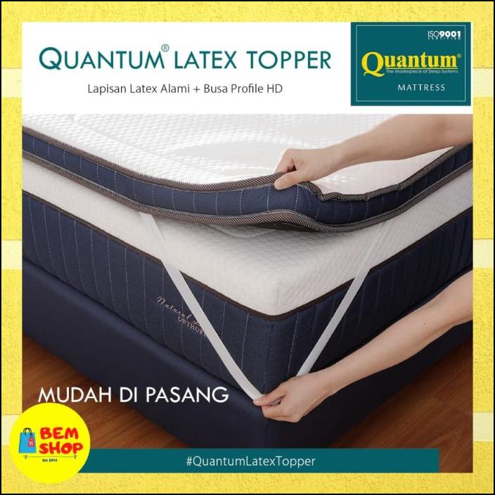 MATTRESS TOPPER LATEX QUANTUM 120X200 / PELAPIS KASUR SPRINGBED