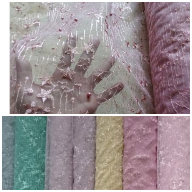 Tile mutiara gliter/tile motif bintang