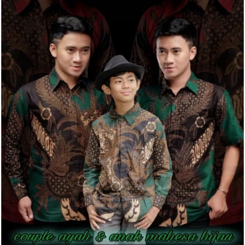 KEMEJA BATIK ANAK BAPAK LENGAN PANJANG Batik Couple Ayah Dan Anak Laki Laki Modern