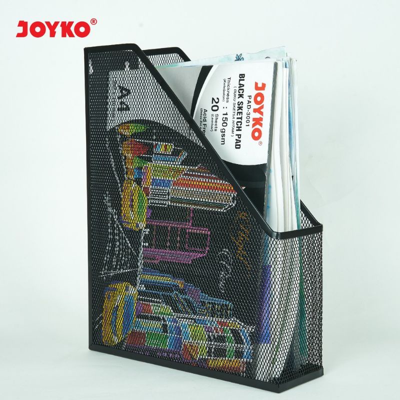 

Box File, Tempat Berkas Dokumen, File Majalah Jaring Besi Hitam JOYKO BOF 38
