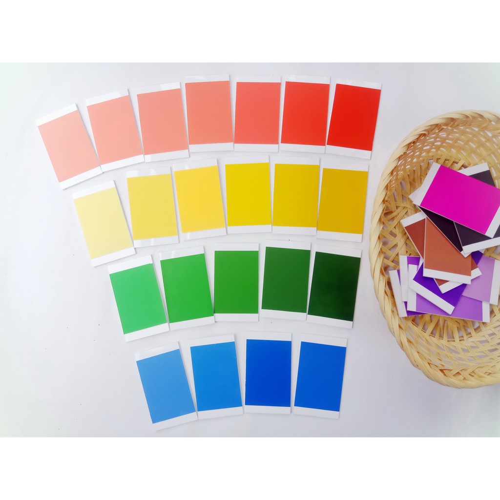 Sensorial | 63pcs - Color Tablet 3 | Montessori | Handmade