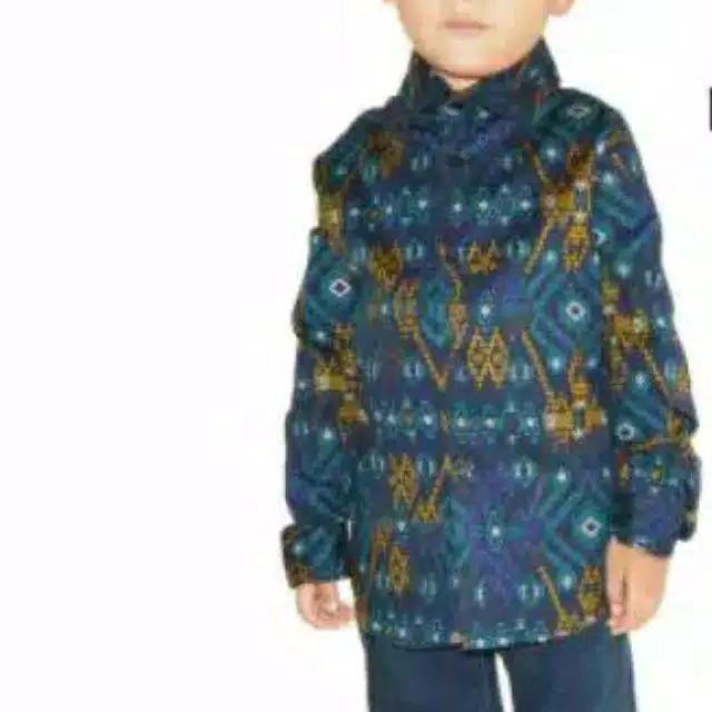 Kemeja Batik Anak Lengan Panjang Batik Anak Cowok Umur 2th-7th