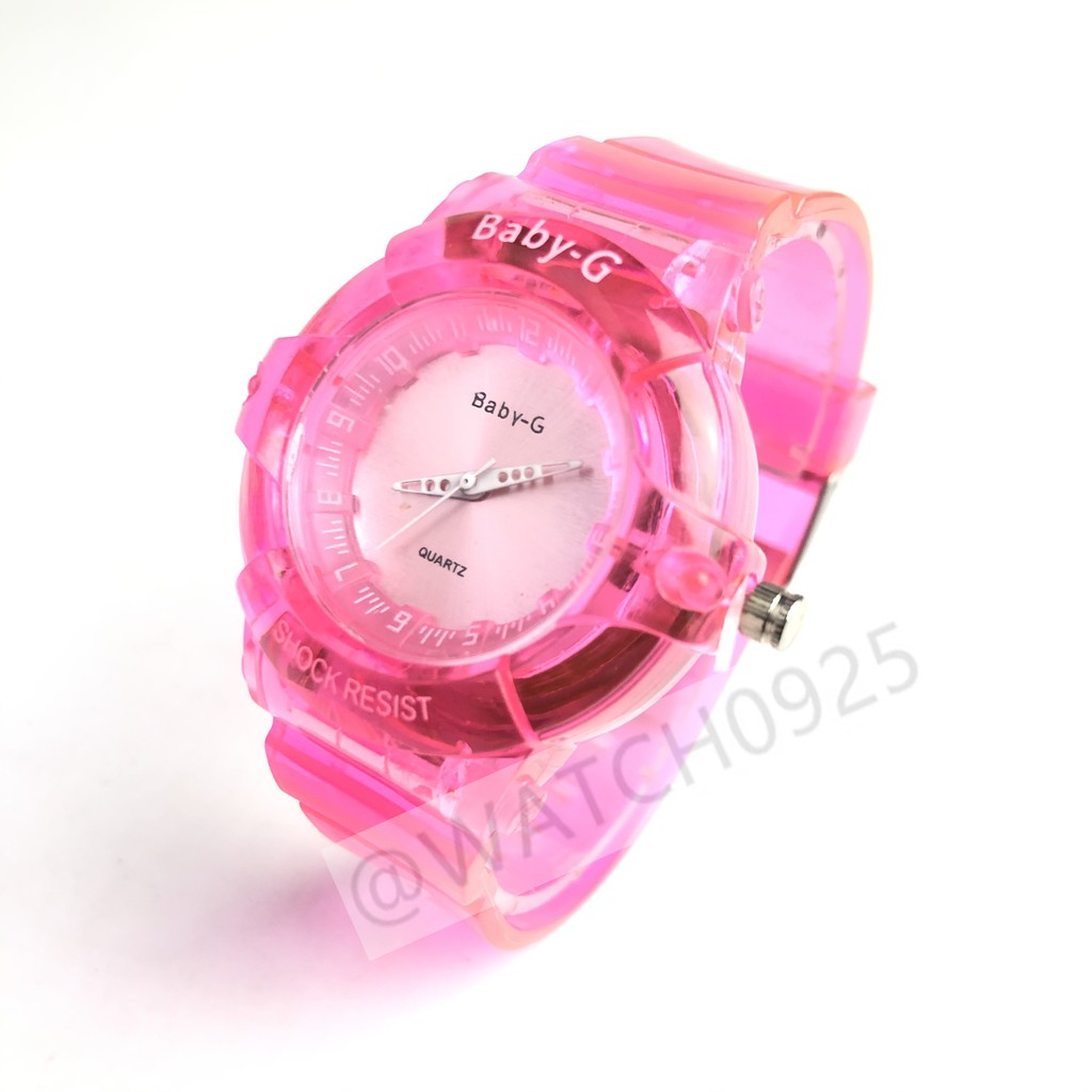 COD JAM TANGAN WANITA RUBBER MAGNET MURAH CASIO BABY G TRANSPARANT IMPORT GROSIR MURAH G-SHOCK A26