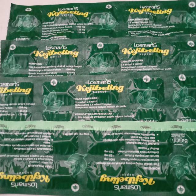 

KEJIBELING KAPSUL dijual perstrip isi 10