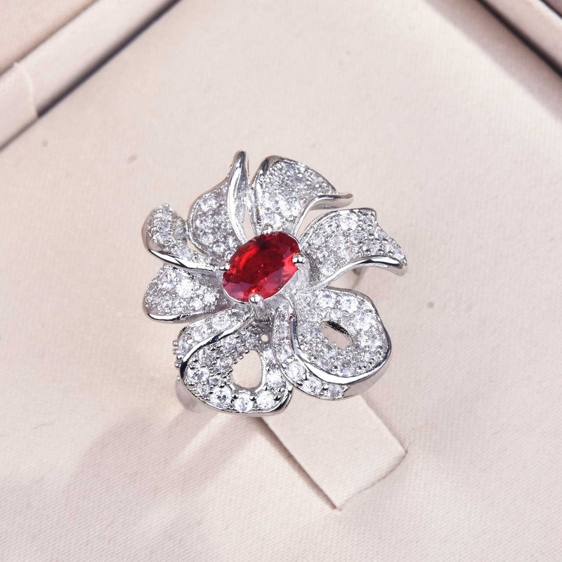 Advanced Design Natural Ruby Butterfly Ring