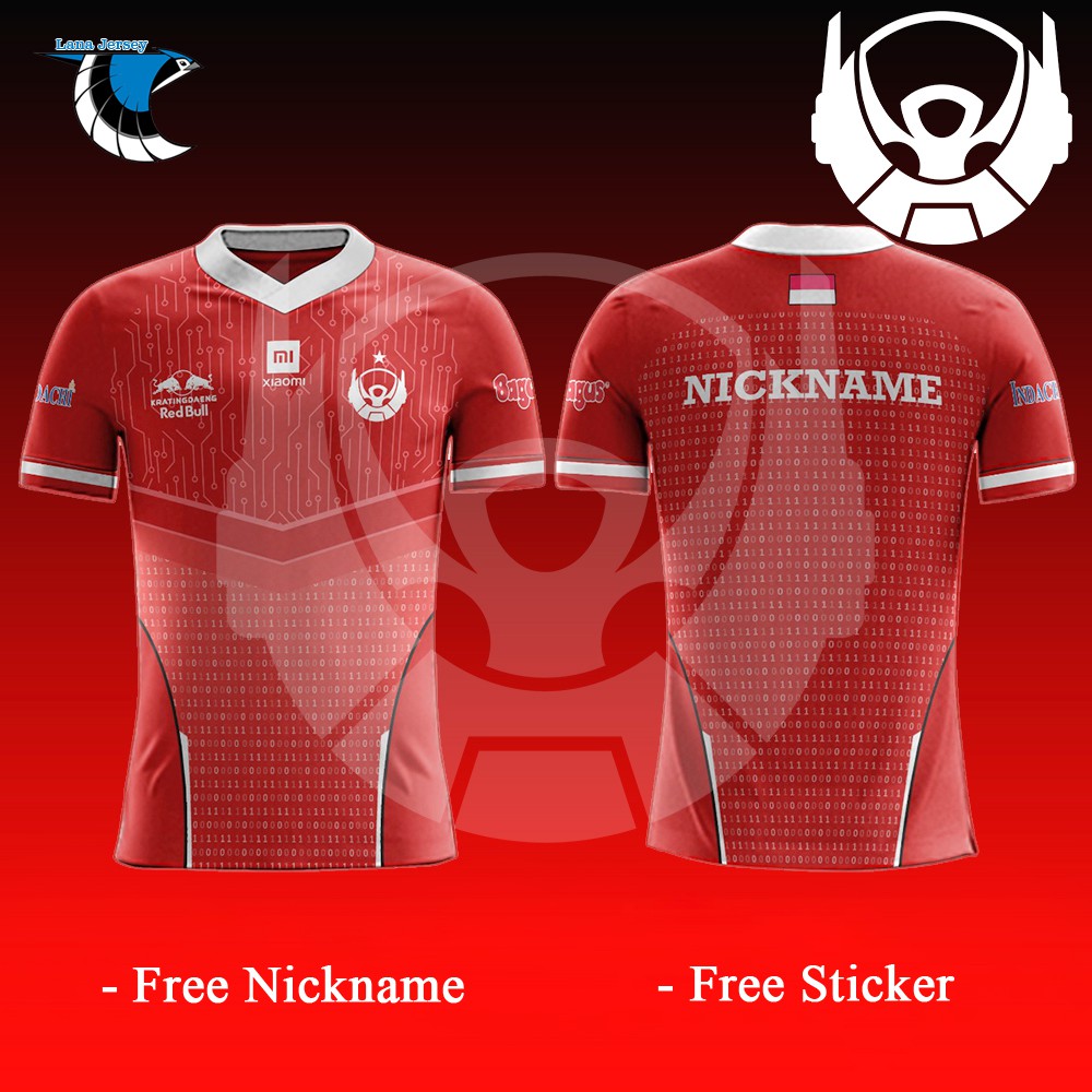 Jersey Gaming BTR Bigetron Terbaru 2021 Mlbb,Freefire,Aov,Pubg,murah full printing (free nickname)