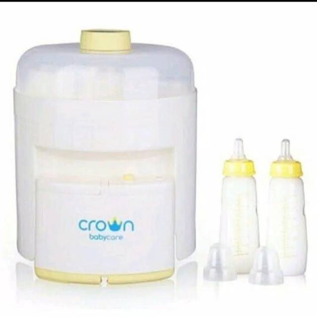 Crown Electric Steam Sterilizer -6 Bottles/ steril murah / steam botol anak / pengukus botol susu