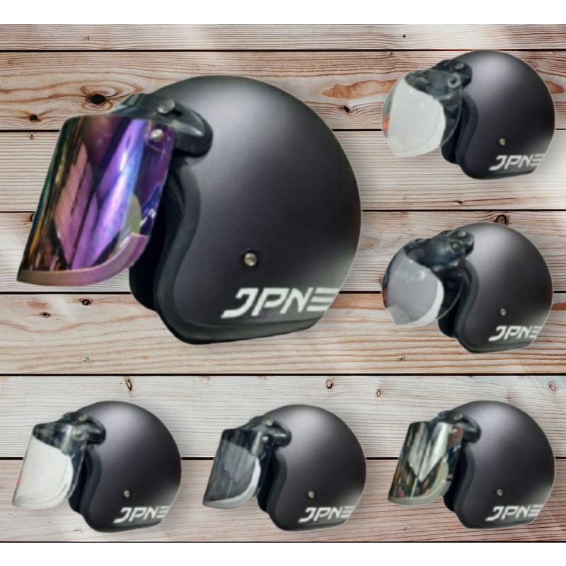 Helm jpn abu gun metal dof original SNI