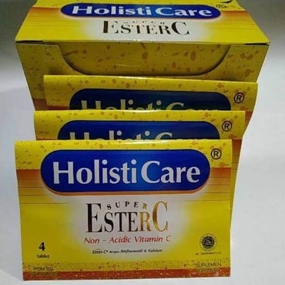 Holisticare Ester C per STRIP 4 Tablet Multivitamin Untuk Tubuh Holisticare Ester C, Ester C Holisti