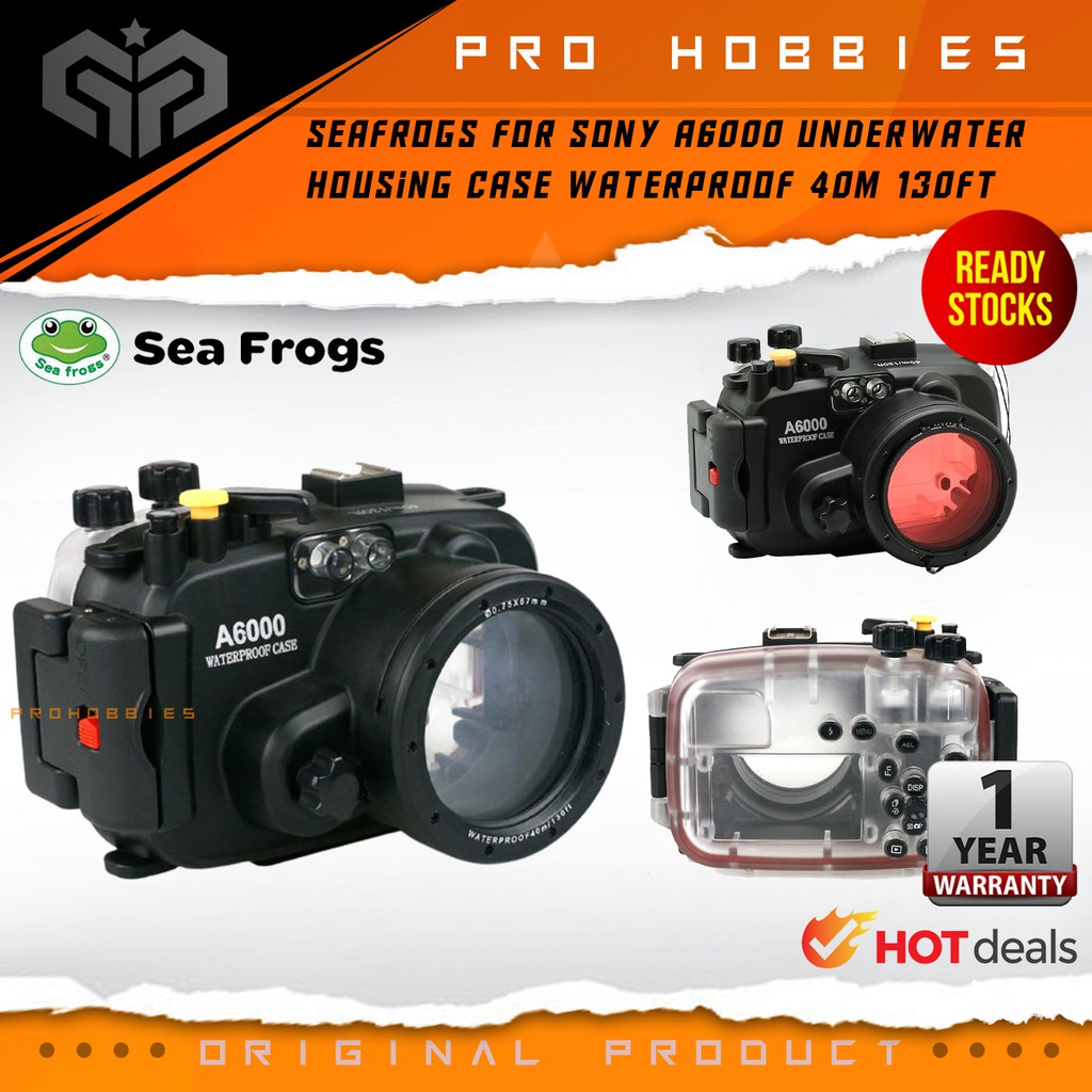 Seafrogs for Sony A6000 Underwater Housing Case Waterproof 40m 130ft