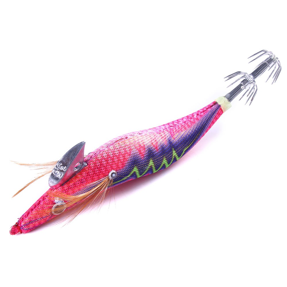 HENGJIA 1PCS 3.5# Hard Bait Squid Jig Sea Fishing Lure 14CM 20G Octopus Shrimp Cuttlefish Squid Hook Udang Boxed