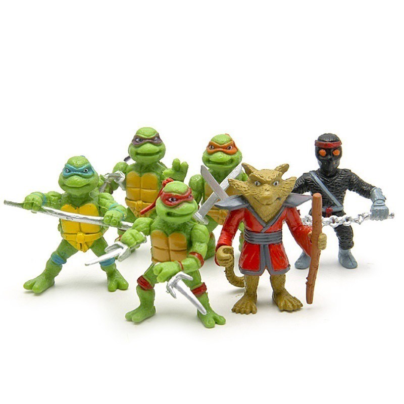 Mutant Ninja Turtles TMNT Mini Figures Action Figures Toy Set Classic Toys Kids