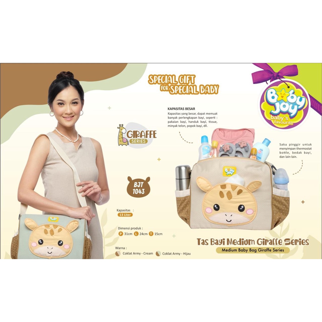 Tas Bayi Baby Joy Medium Giraffe Series Baby Joy BJT 1043 / Tas Bayi Baby Joy Medium Little Roo BJT1049