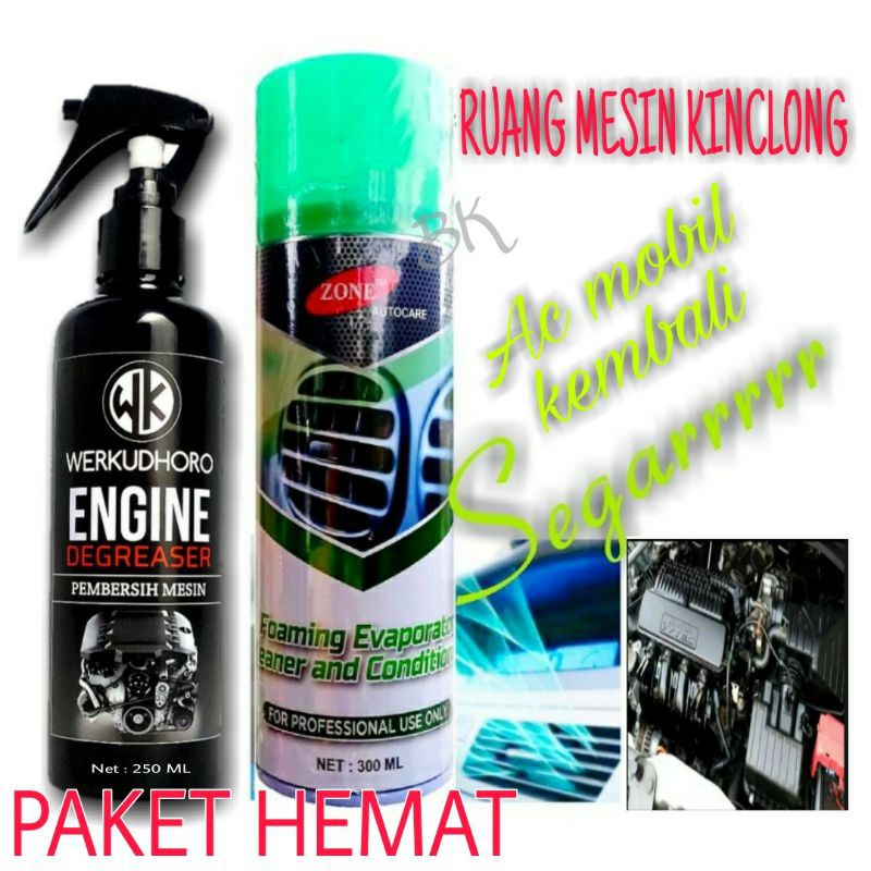 AC REFRESHER MOBIL / PEMBERSIH KERAK BLOK MESIN / AC CLEANER MOBIL / OLI / KARET/ TRIM / SELANG /MOBIL