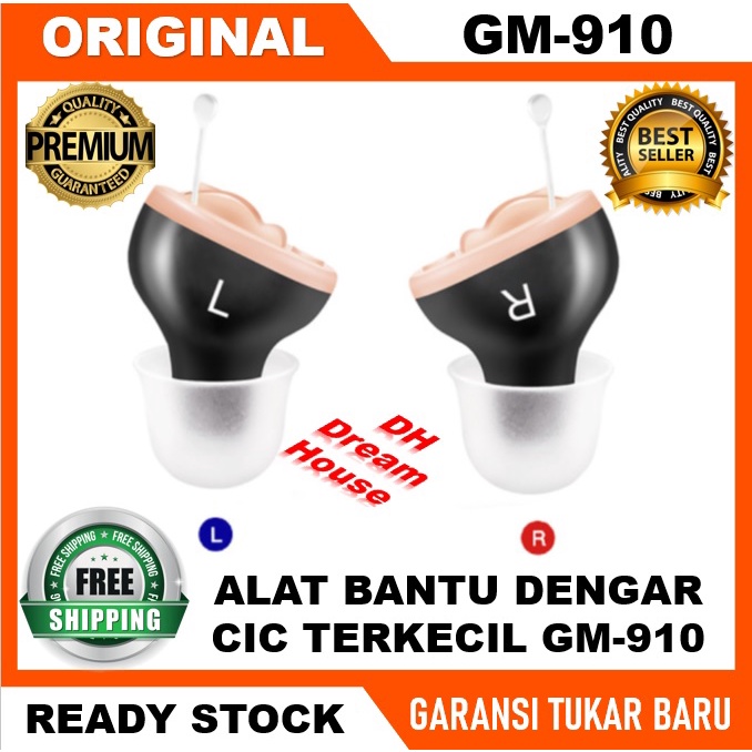 Alat Bantu Dengar Terkecil Dalam Telinga CIC Hearing AId GM-910