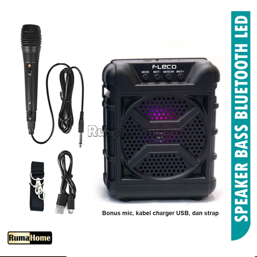 COD SPEAKER BLUETOOTH KARAOKE FLECO 6'5 INCH F-625 PLUS MIC KARAOKE X-BASS//SPEAKER SALON AKTIF X-BASS//SPEAKER KAEROKE//SPEAKER WIRELESS