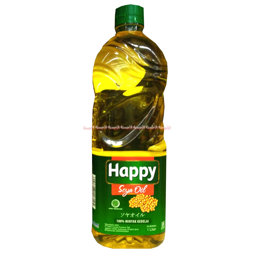 Happy Soya Oil Minyak Kedelai 2L Minyak Goreng Soya Oils Botol Keledai Alami Hepi Soya Hapy Soya