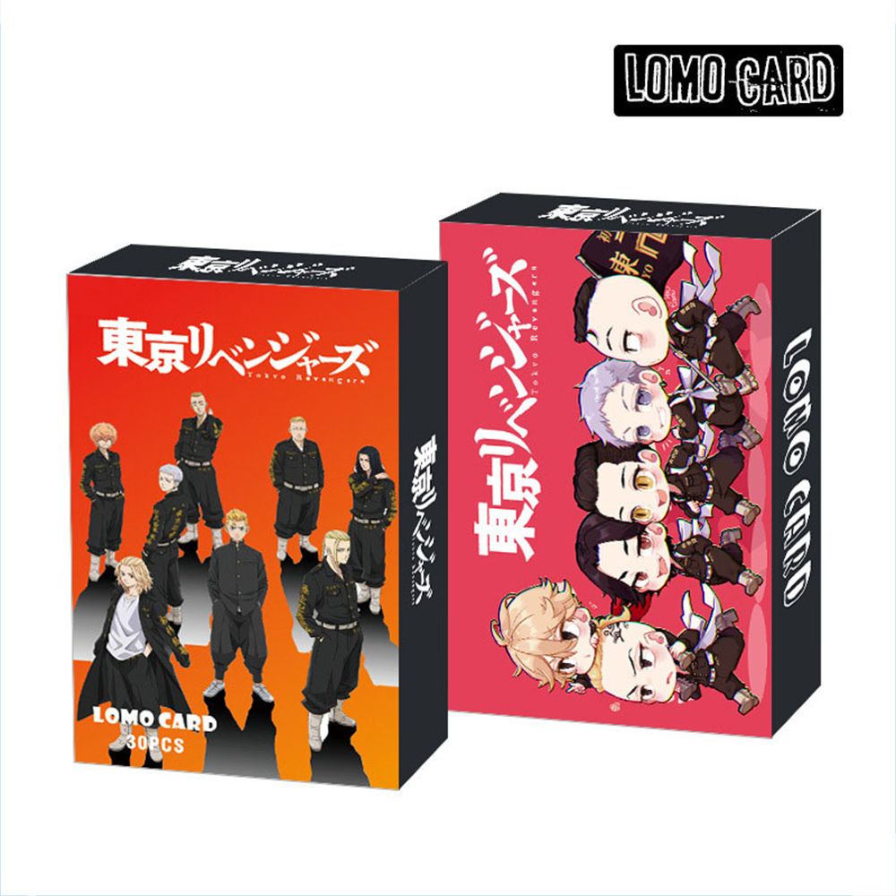 Lanfy 30pcs / set Kartu Pos Lomo Mini Motif Anime Tokyo Revengers Mitsuya Takashi Sano Manjirou Mato Chifu