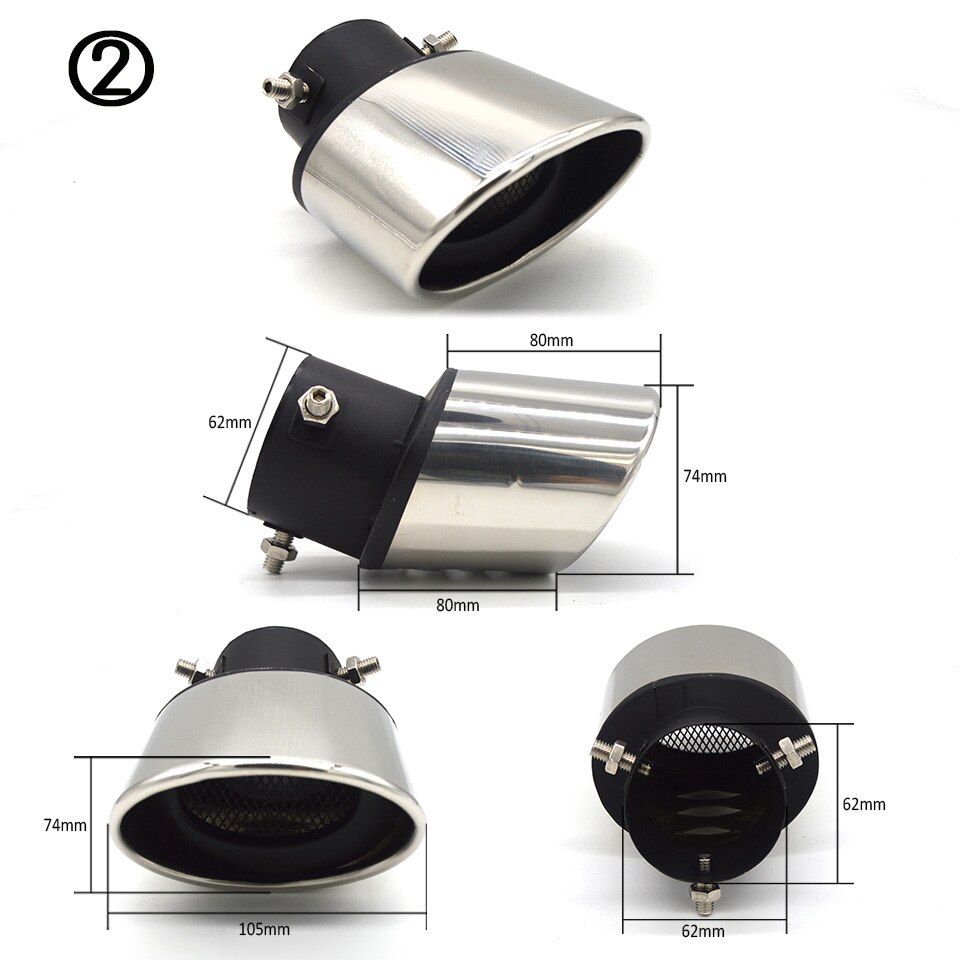 Knalpot Mobil Racing Suara Full Bass Universal Bahan Stainless Steel