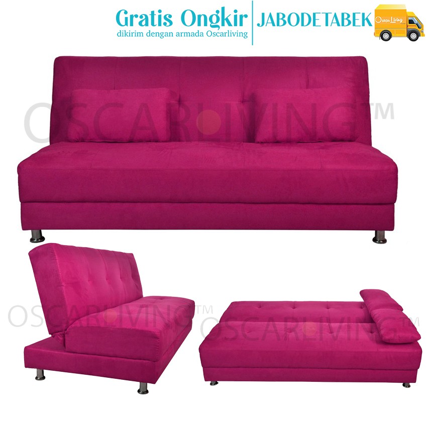 OLC Sofabed Copenhagen Ungu Sofa Bed Ruang Tamu Sofa Tidur [Khusus Jabodetabek]