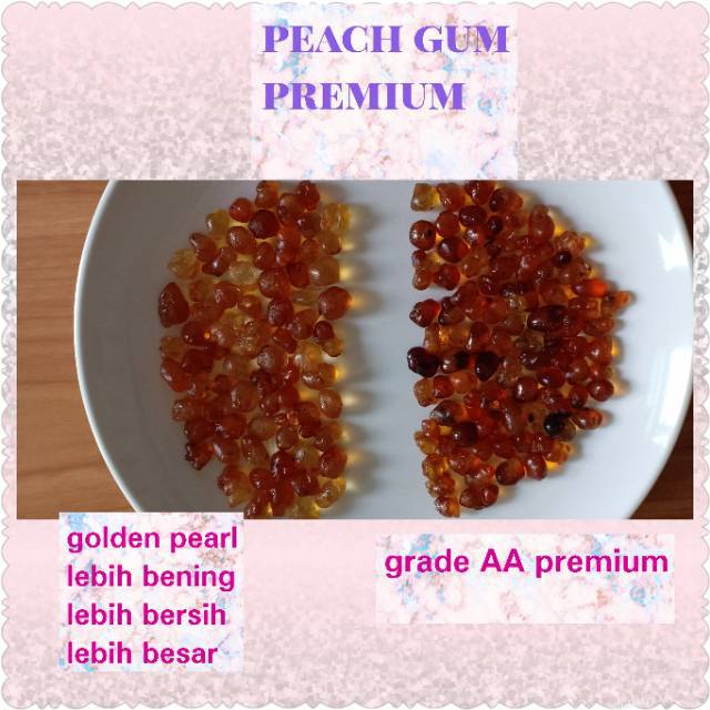 

Peach gum premium golden pearl 500gr