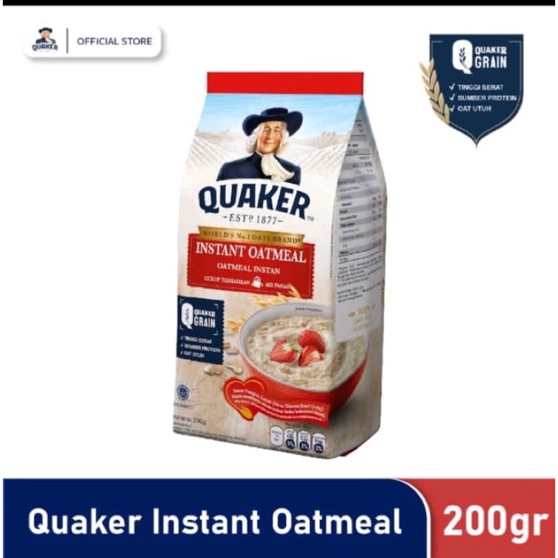 

QUAKER INSRANT OATMEAL 200GR