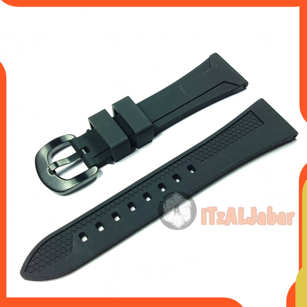 Tali jam tangan Karet 22mm 24mm rubber Strap tali jam 22mm 24mm