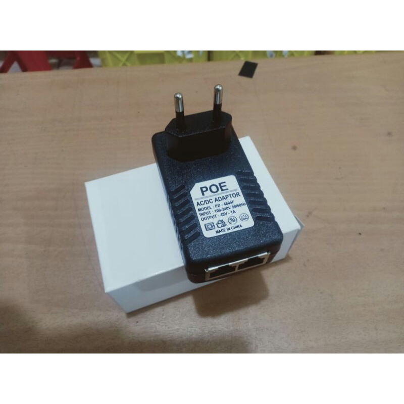 adaptor Poe 2 injector 48v 1a 2A 24w ethernet cctv kamera ip camera telepon 48 volt power supply dinding plug charger 1 2 ampere 1000ma 500ma 12v 24v 12 24 volt