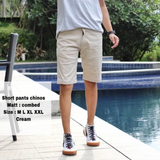 Celana Chino Pendek Pria | Celana Pendek Pria Katun Twill Premium