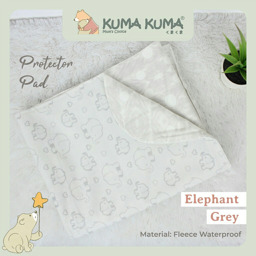 Kuma Kuma Protector PAD / PERLAK IMPORT / PERLAK 90x70cm / Smoothy Waterproof Pad / Perlak Kain Anti Air