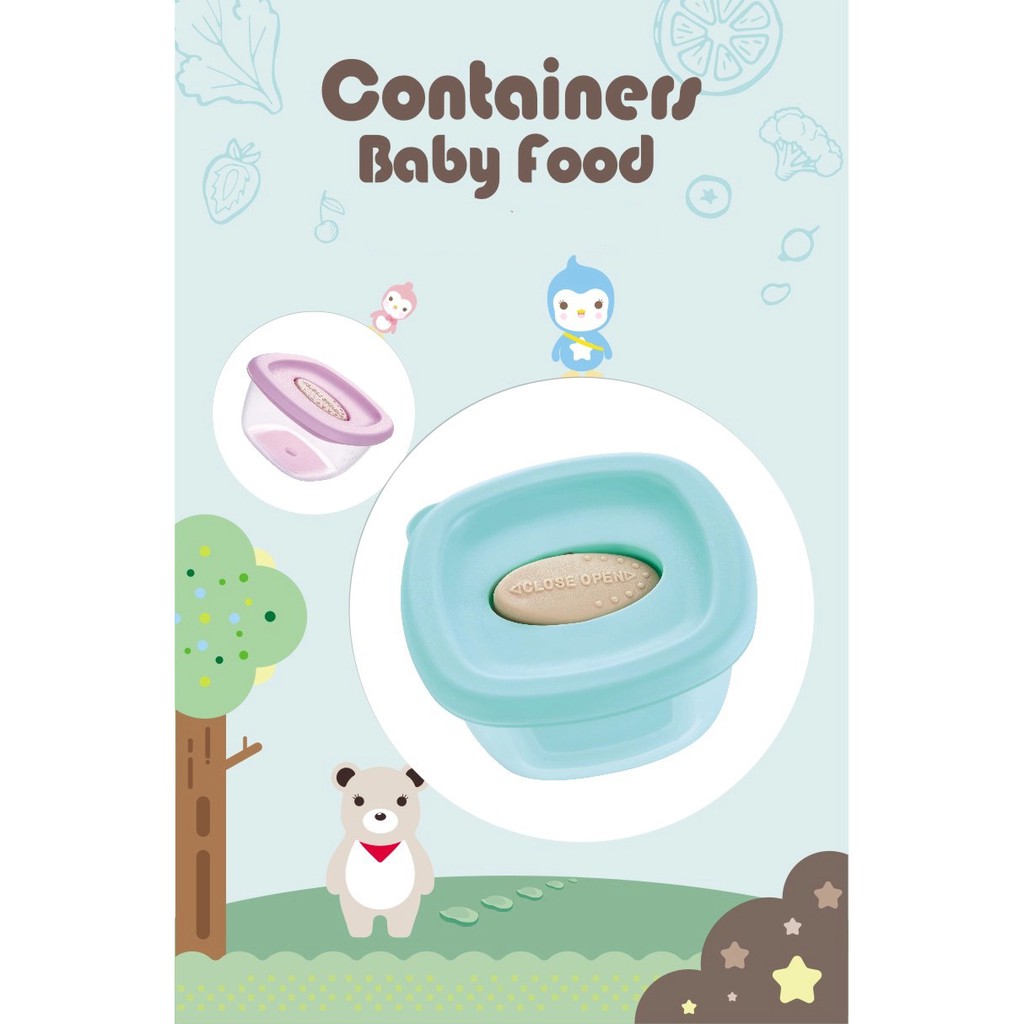 Baby Food Box Penutup Lock - Wadah MPASI M093