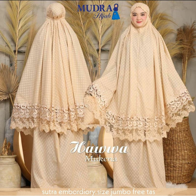 Mukena Bordir Jumbo Hawwa | Mukena Mahar | Mukena Hawwa
